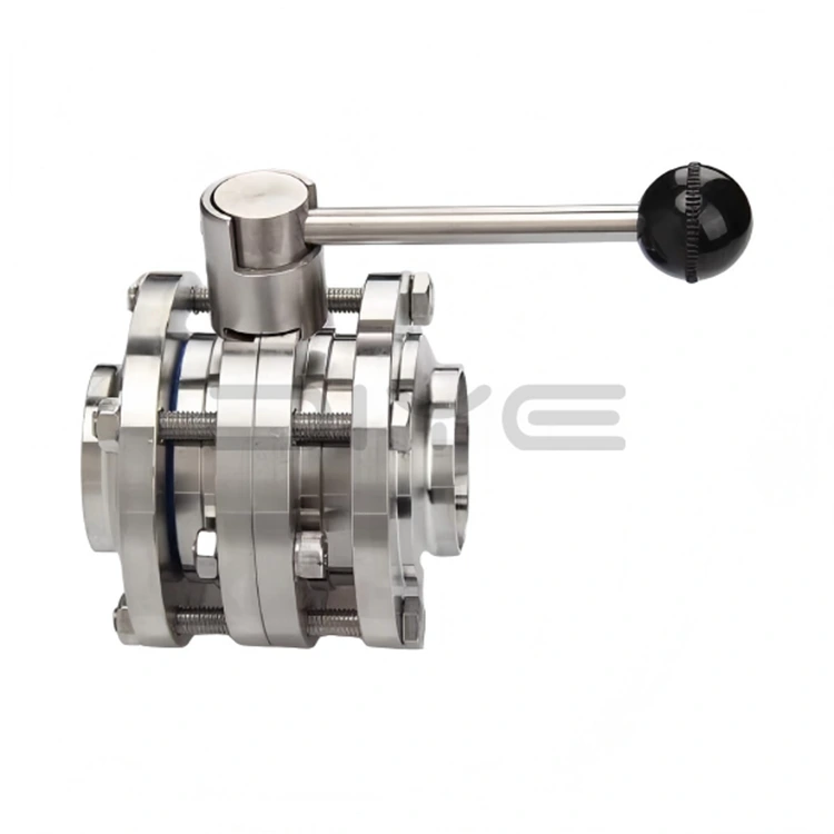 Hygienický 3-dielny škrtiaci ventil