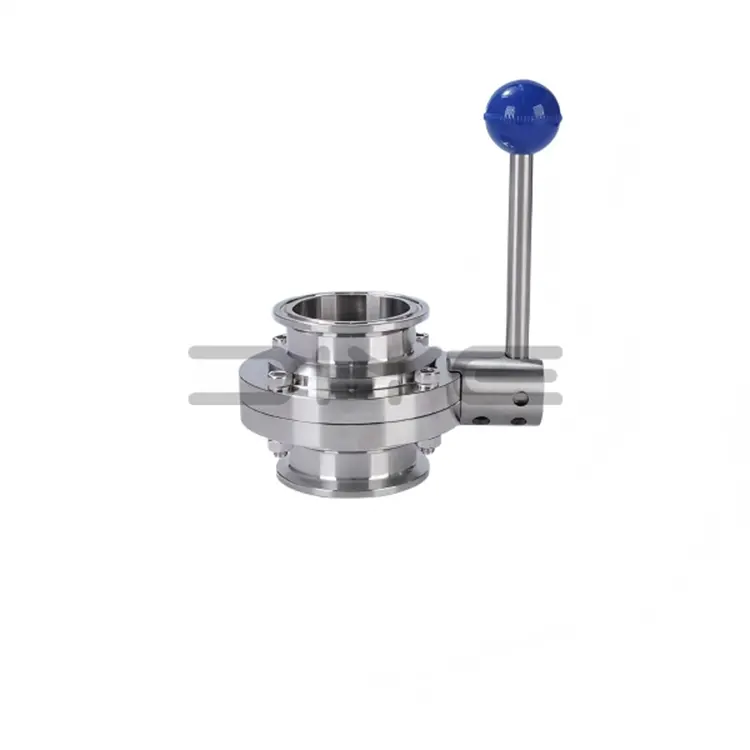 Hygienický upínací motýľový ventil